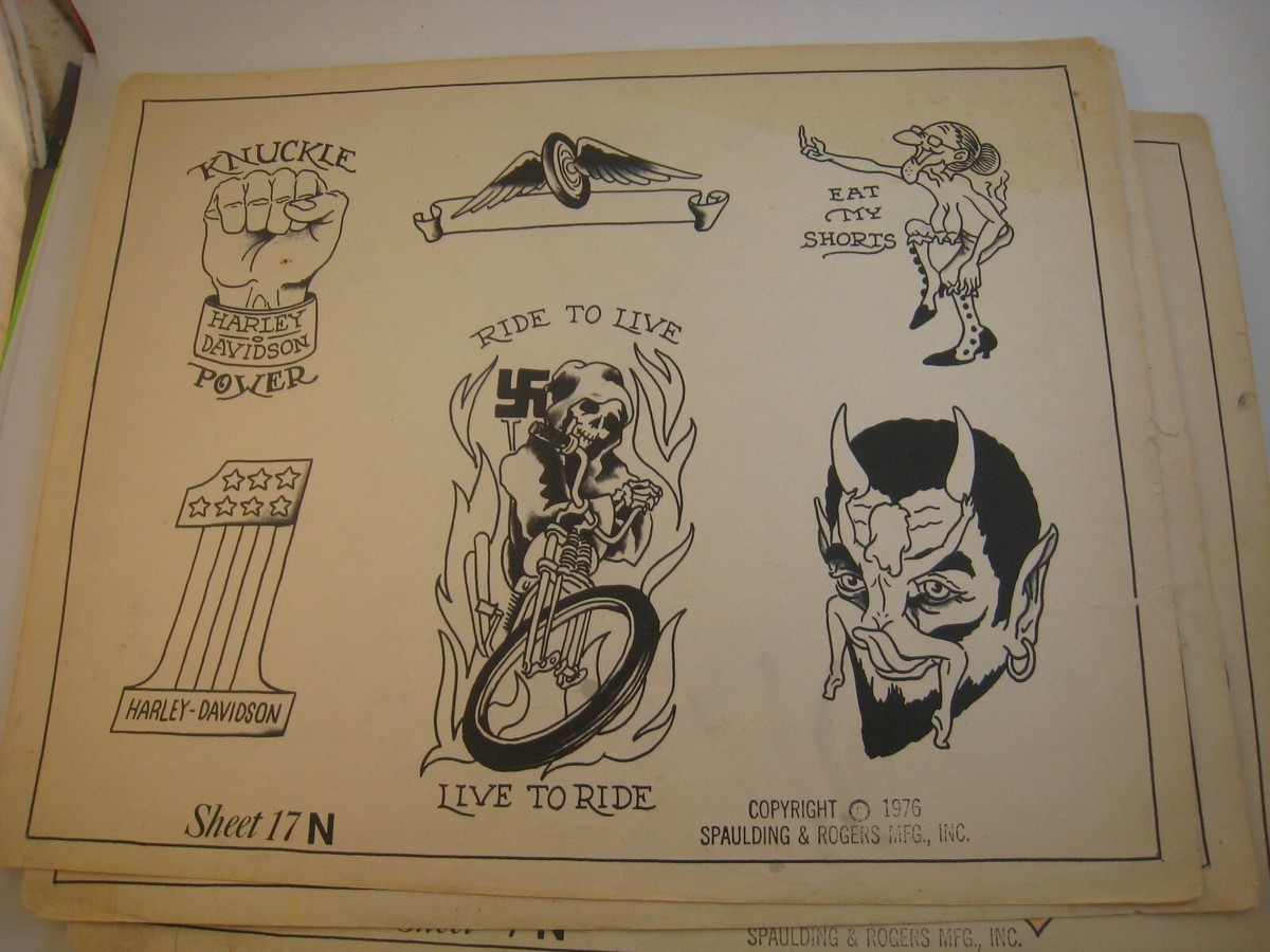 SPAULDING & ROGERS TATTOO FLASH LOT | eBay