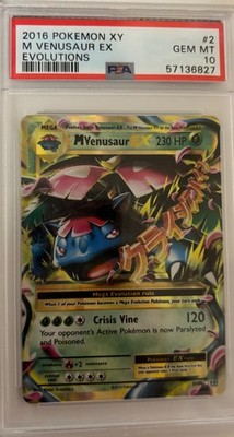 PSA 10 M Venusaur EX 2108 Evolutions XY 2016 Pokemon Card | eBay
