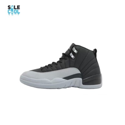 NIKE AIR JORDAN AJ12 RETRO PS PRESCHOOL Black/Wolf Grey Shoes