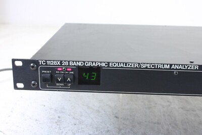 TC Electronic TC 1128X 28 band graphic equalizer/spectrum analyzer