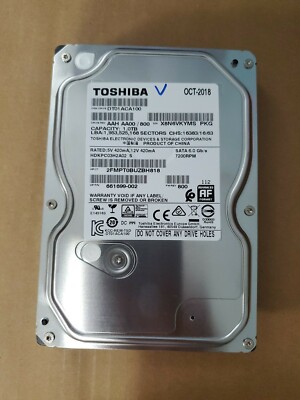 Toshiba DT01ACA100 1TB WIN 10 Internal 7200 RPM 3.5 inch SATA 6 Gb