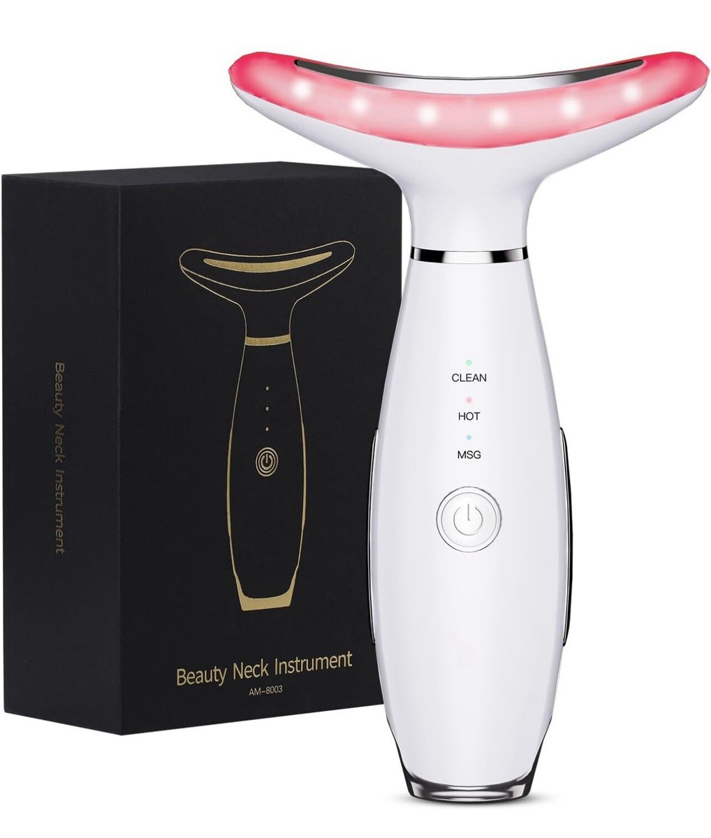 Neck & Face Massager with EMS, Heat & Vibration Therapy – 3 Color