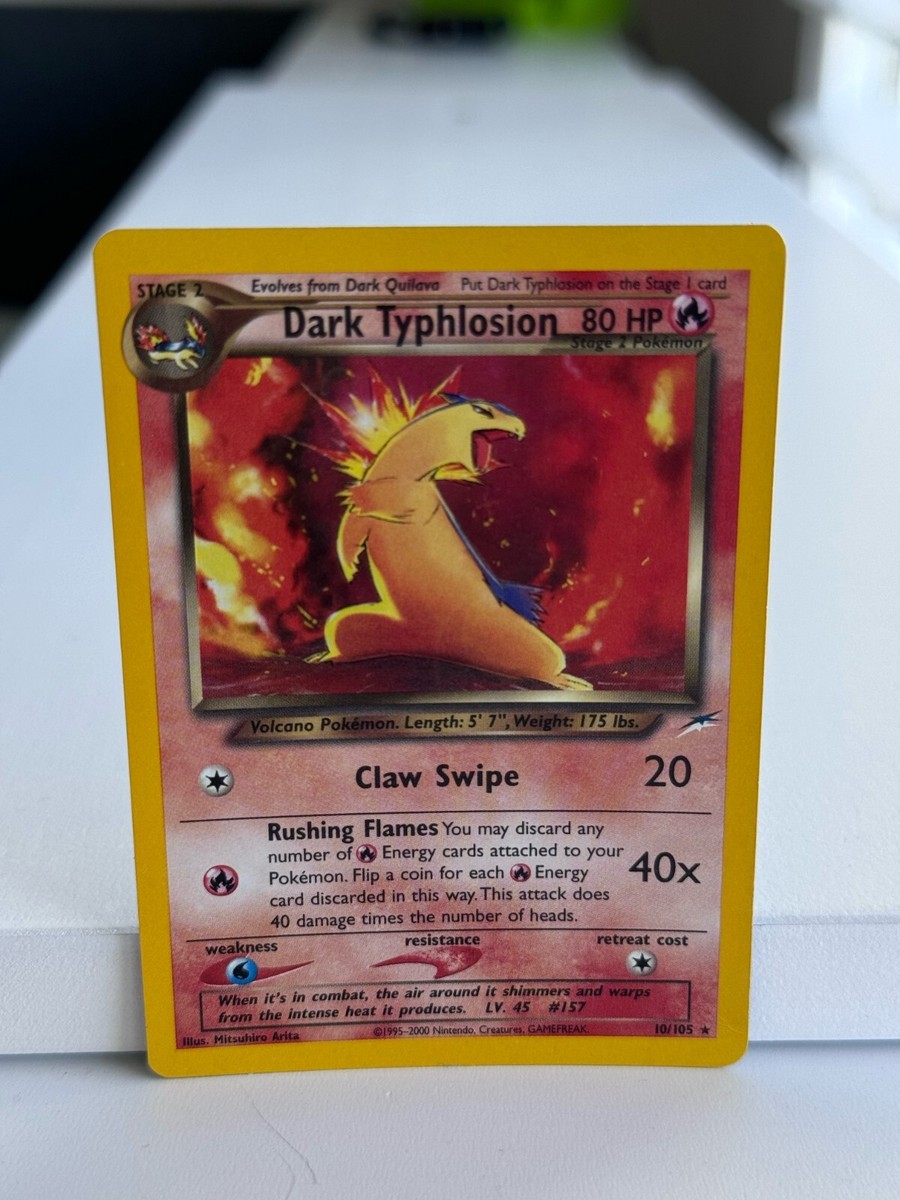 Dark Typhlosion first edition 10/105 Neo Destiny Holo Rare Pokemon