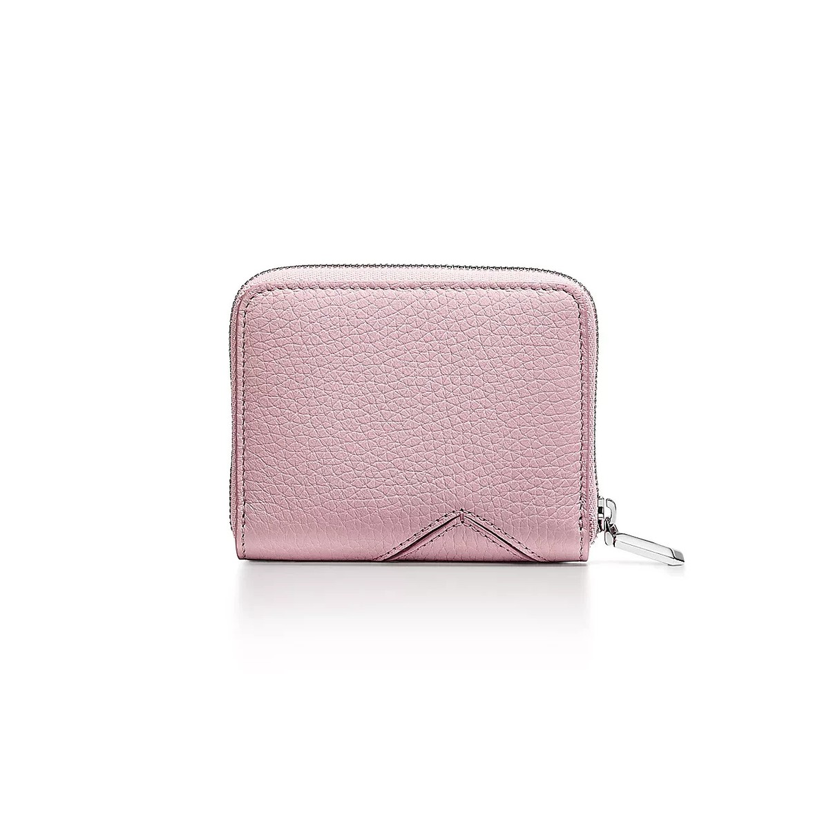 Return to Tiffany™ Small Zip Wallet Crystal Pink Leather Stylish