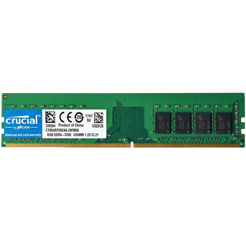 Crucial DDR4 8GB 3200Mhz PC4-25600 288pins Desktop Memory Dimm Ram