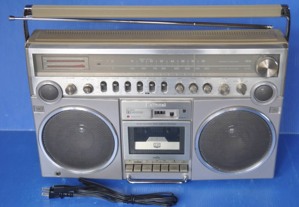 National RX-5500 Radio Cassette Recorder japan Working Good Rare w