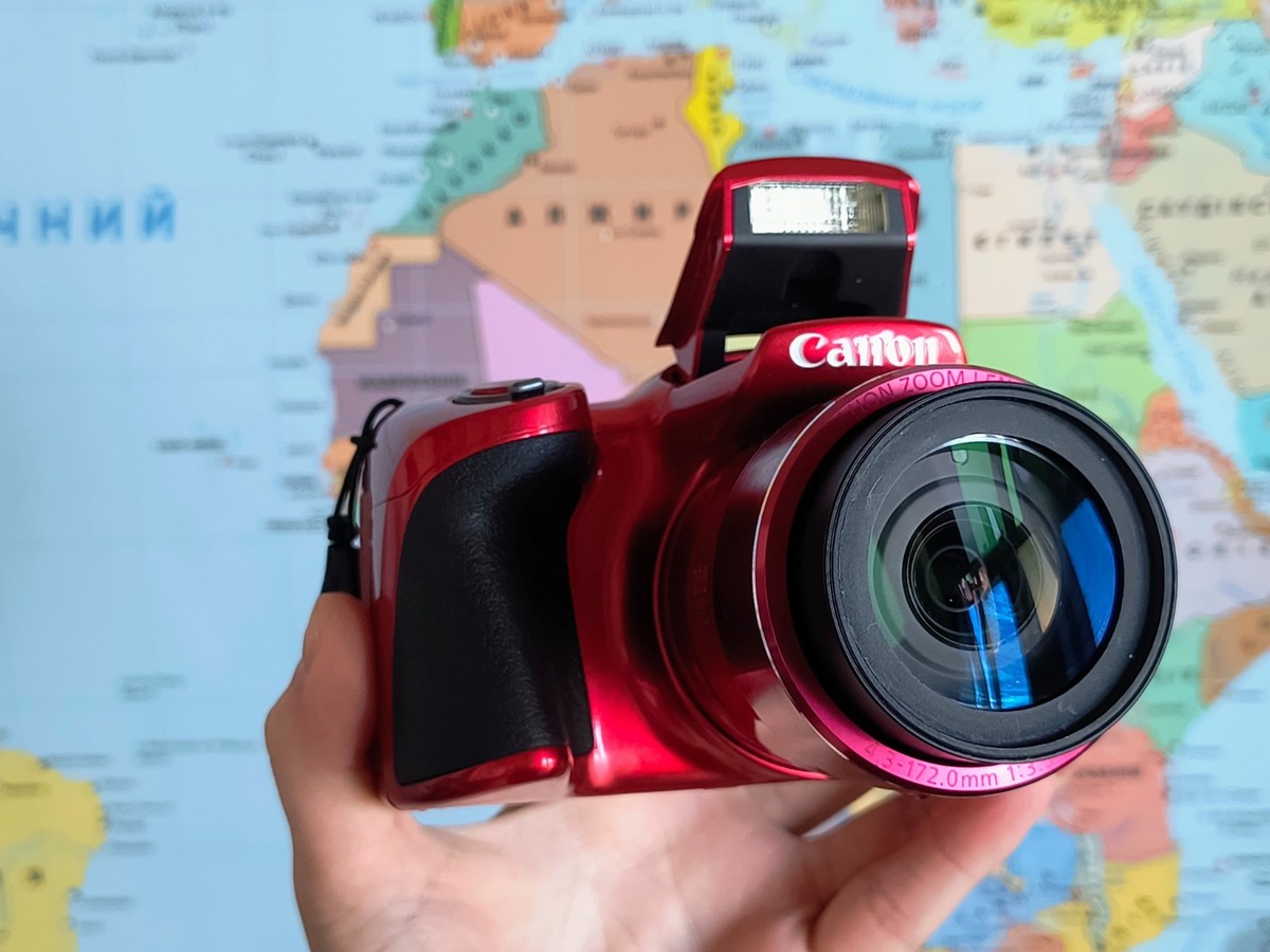 Canon PowerShot SX410 IS 20.0MP Digital Camera - Red (Kit w/ 24