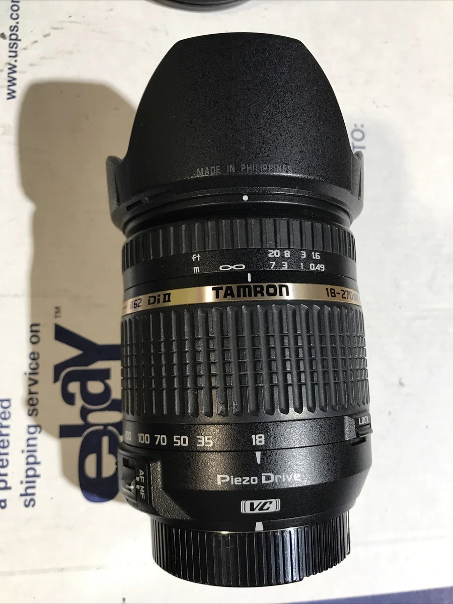 Tamron Di II Camera Lenses 18-270mm Focal f/3.5-6.3 Maximum