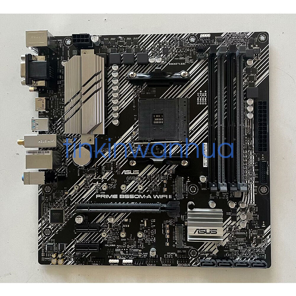 For ASUS PRIME B550M-A WIFI II Motherboard AMD AM4 PCIe 4.0 M.2 D
