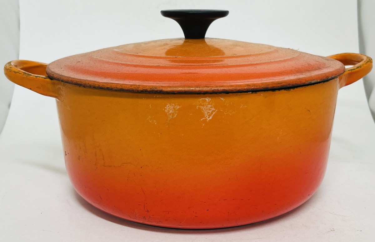 Vintage Le Creuset - Size D Cast Iron Pot with Lid | eBay