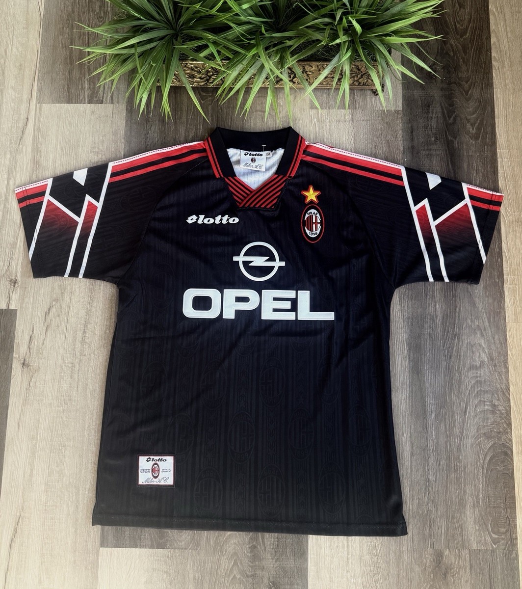 Ac Milan 1997-1998 Retro Soccer Jersey Vintage Football Shirt Opel