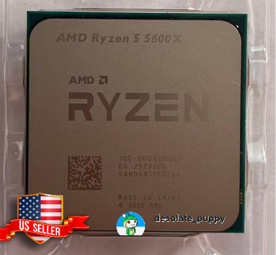 New) AMD Ryzen 5 5600X 6-Core 12-Thread AM4 CPU Processor OEM Tray