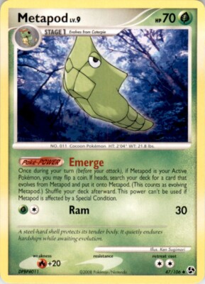 2008 Pokemon Diamond & Pearl - Great Encounters #47 Metapod NM-MT