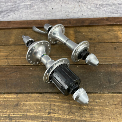 Vintage Shimano 600 Hub Set UNIGLIDE Tri Color FH-6400 28H 32H