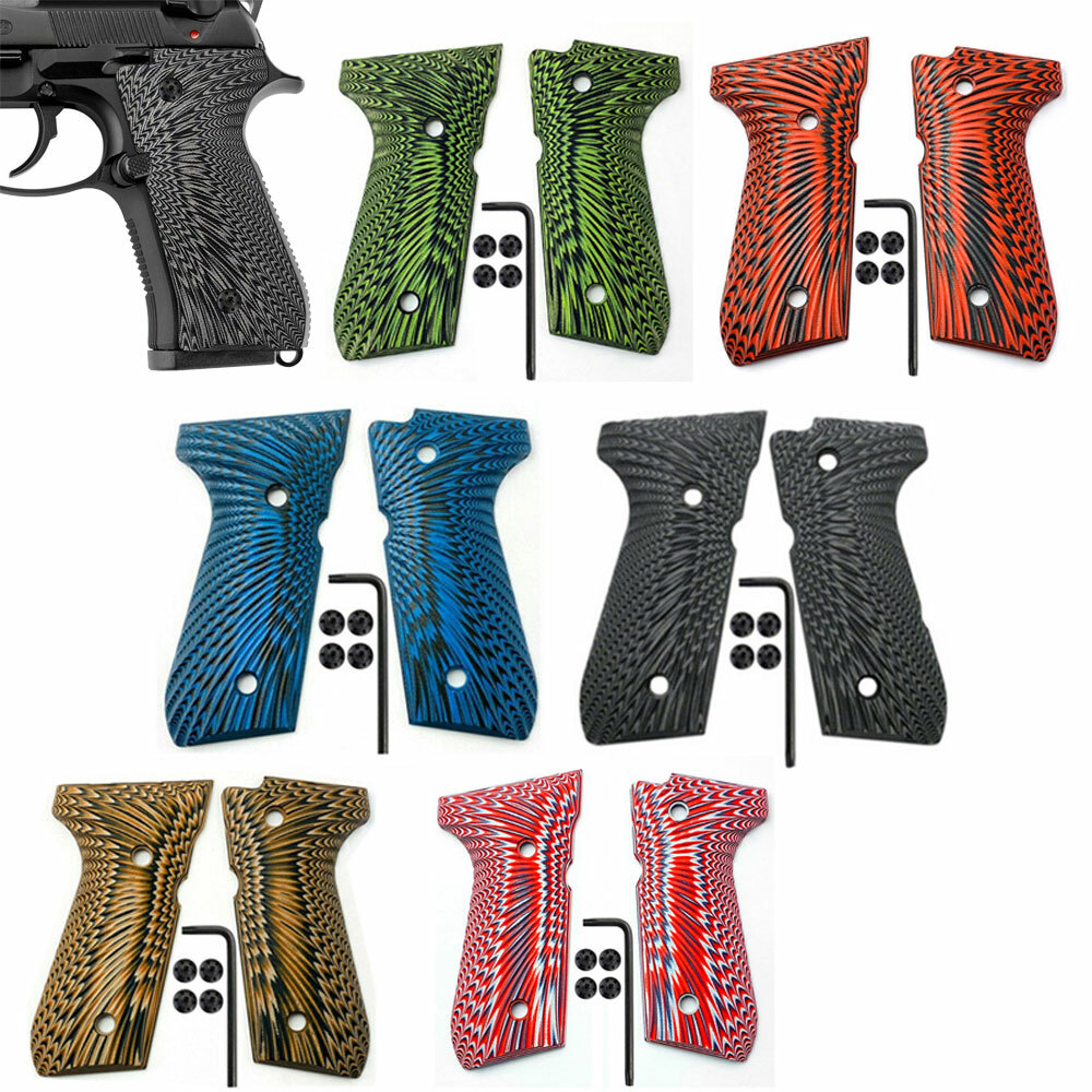 G10 Grips For Beretta 92 fs m9 92a1 96a1 92 inox Sunburst Texture