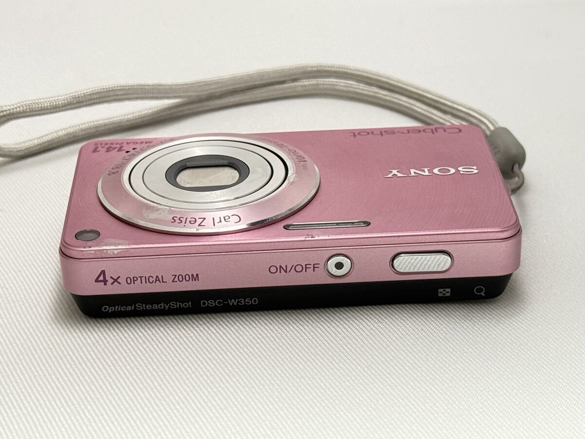 SONY Cyber Shot Digital Camera Pink DSC-W350 14.1MP Compact