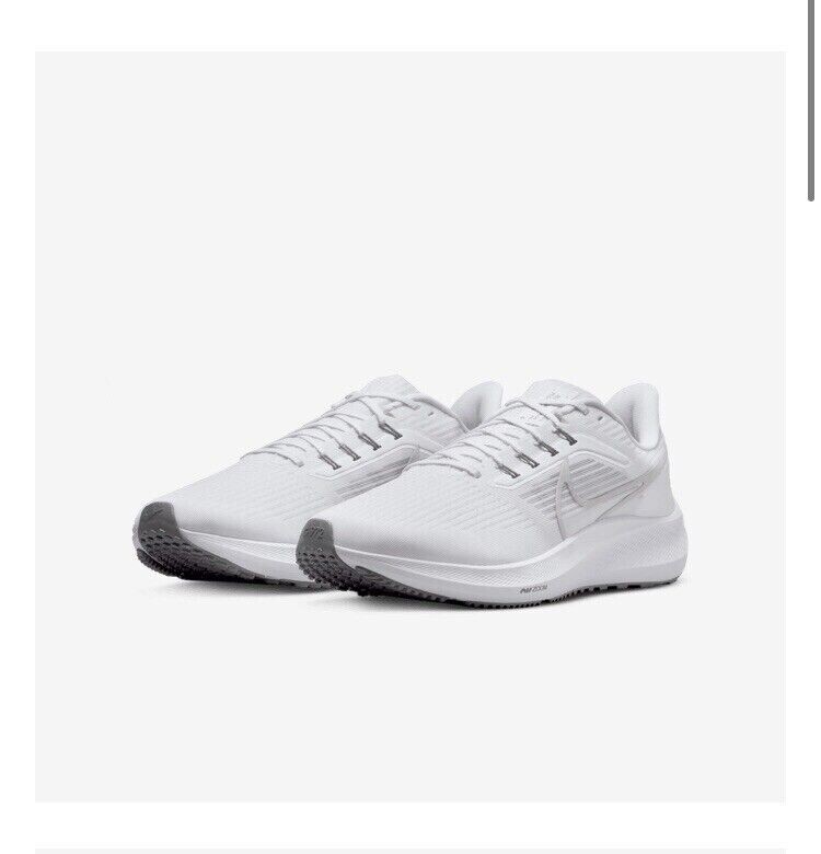 Nike Air Zoom Pegasus 39 White Gray Men's Size 6 DH4071-100 NEW