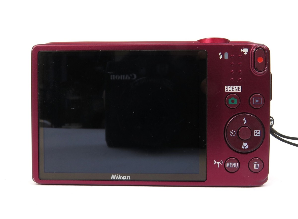 Nikon Coolpix Red S6800 Full HD Zoom 12x Wide Compact Digital