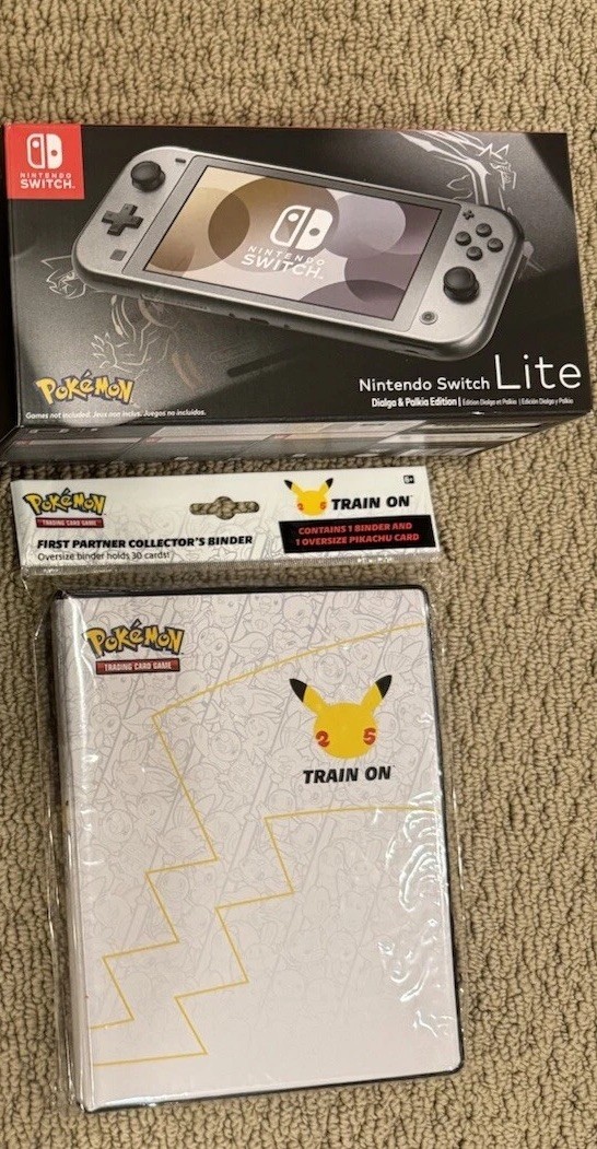 Nintendo Switch Pokemon Switch Lite + Collectors Item BRAND NEW