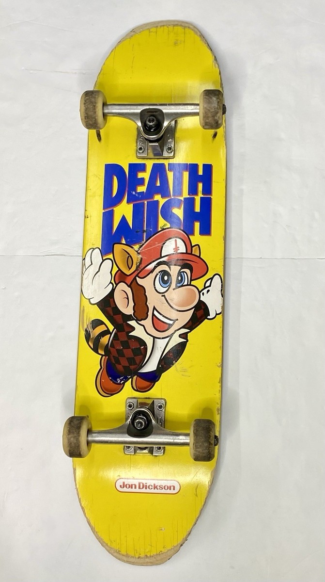 SUPER RARE Jon Dickson Mario Bros 3 Deathwish Skateboard Deck SNES