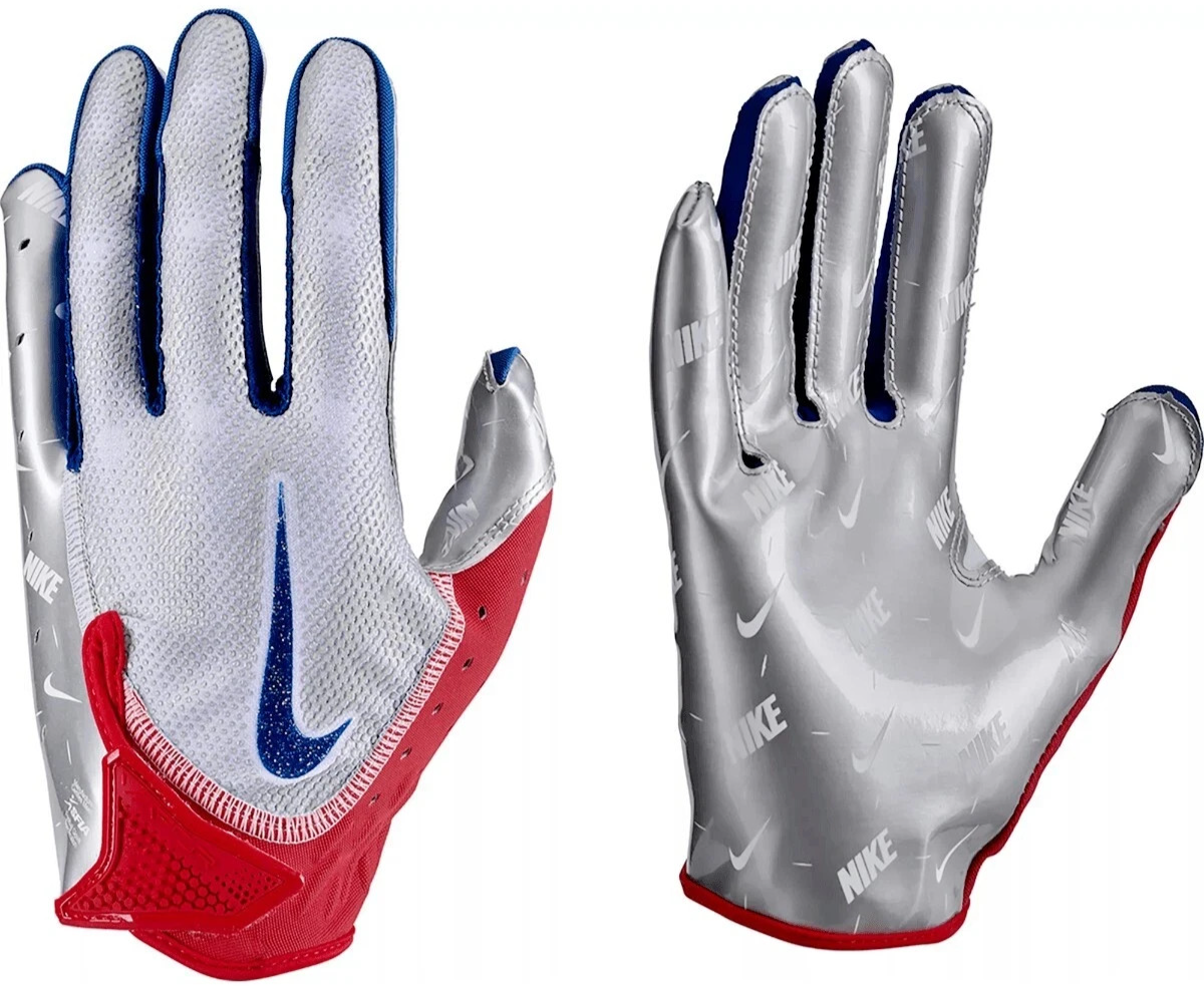 New Nike Vapor Jet 7.0 Football Gloves USA Silver NFL XL Xlg