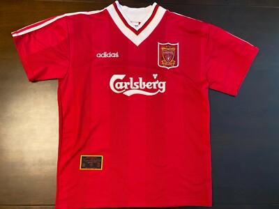 1995-1996 Vintage Liverpool FC Home Soccer Jersey – Size XL | eBay