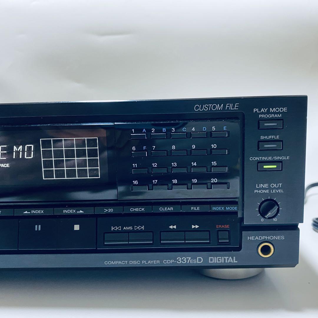 Sony CDP-337ESD CD Player Audio Stereo Compact Disc Color Black