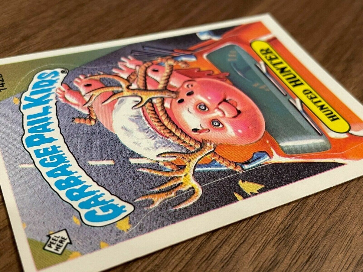 1986 Topps OS4 Garbage Pail Kids 142b HUNTED HUNTER Trading Card