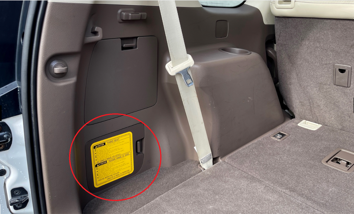 2010-2023 Lexus GX460 Genuine Trunk Left Jack Cover Lid - Sepia