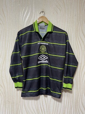 CELTIC 1998 1999 AWAY FOOTBALL SHIRT SOCCER JERSEY UMBRO LONG