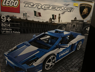 VERY RARE LEGO 8214 RACERS: LAMBORGHINI GALLARDO LP 560-4 POLIZIA