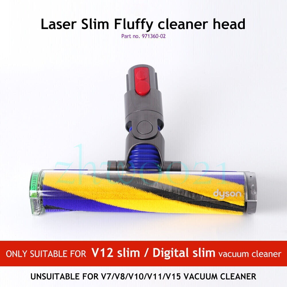 NEW Dyson V12 Detect Laser Slim Fluffy Cleaner Head 971360-02 for