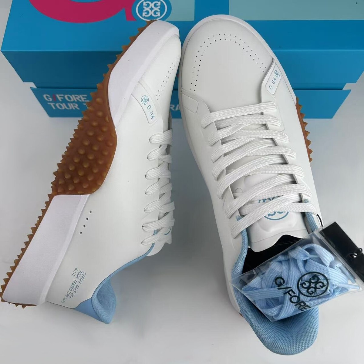 G/Fore G4 G.112 Men's Golf Sneakers Golf Shoes SNOW/BAJA Select