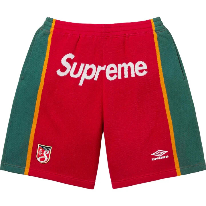 Supreme Umbro Knit Soccer Short Red | eBay