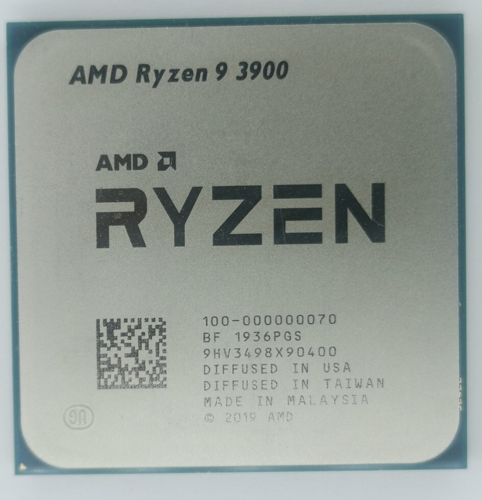AMD Ryzen 9 3900 3.1GHz 12Core 24Thr 64MB 65W R9-3900 AM4 CPU