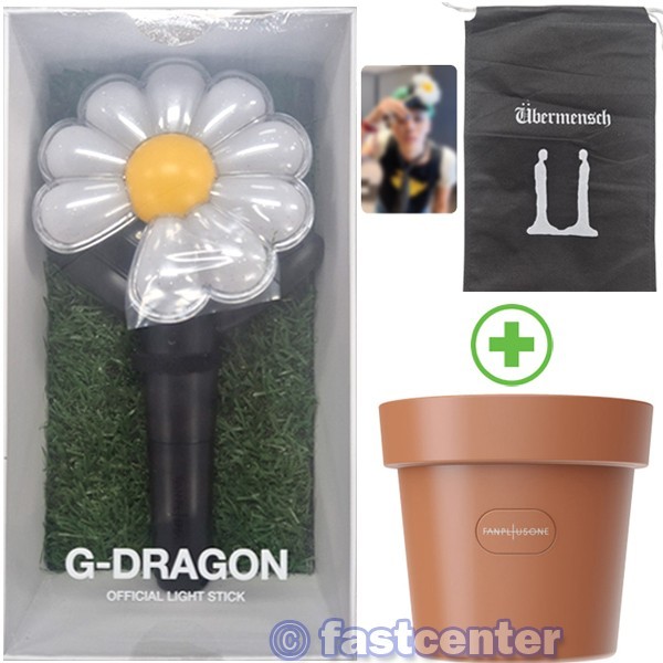G-DRAGON OFFICIAL LIGHT STICK & CRADLE SET with PHOTO CARD, DUST