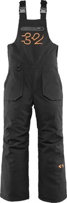 Thirtytwo Youth Basement Bib Shell Snowboard Pants, Kid's Medium
