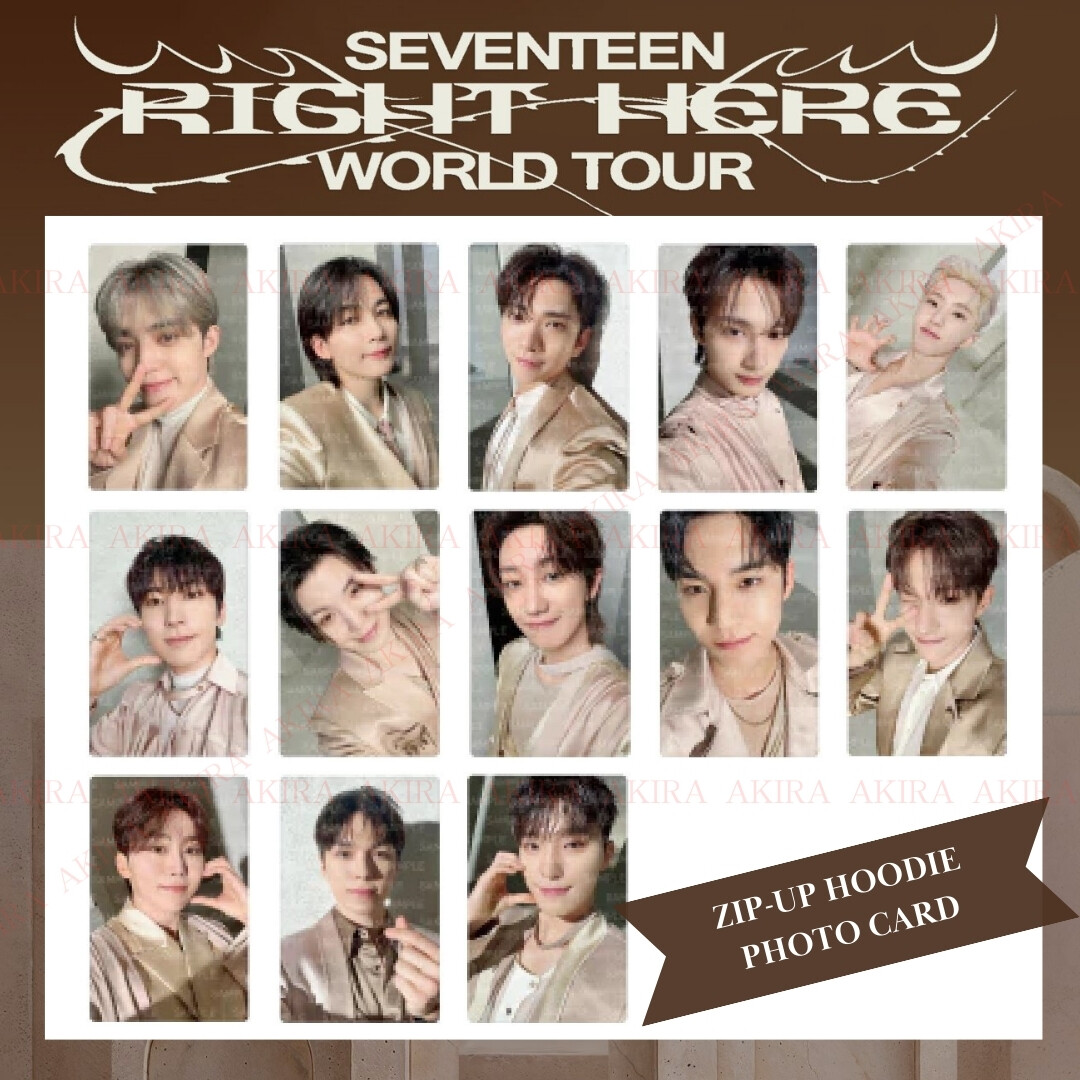 SEVENTEEN RIGHT HERE WORLD TOUR IN GOYANG ZIP-UP HOODIE PHOTO CARD