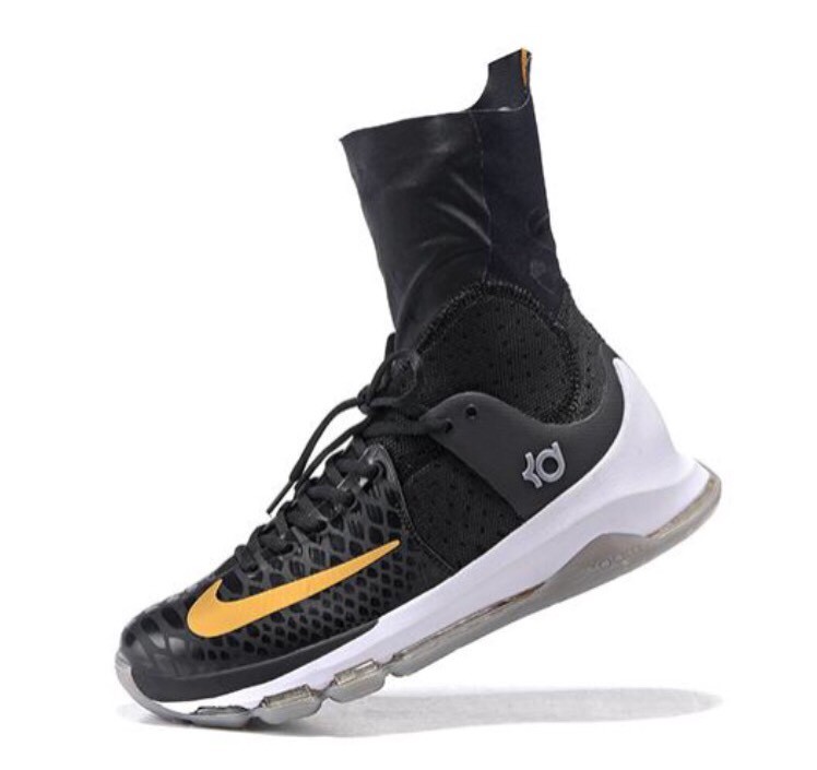 Nike KD 8 Elite Black GOLD sz 10 Kevin Durant Warriors Celebration