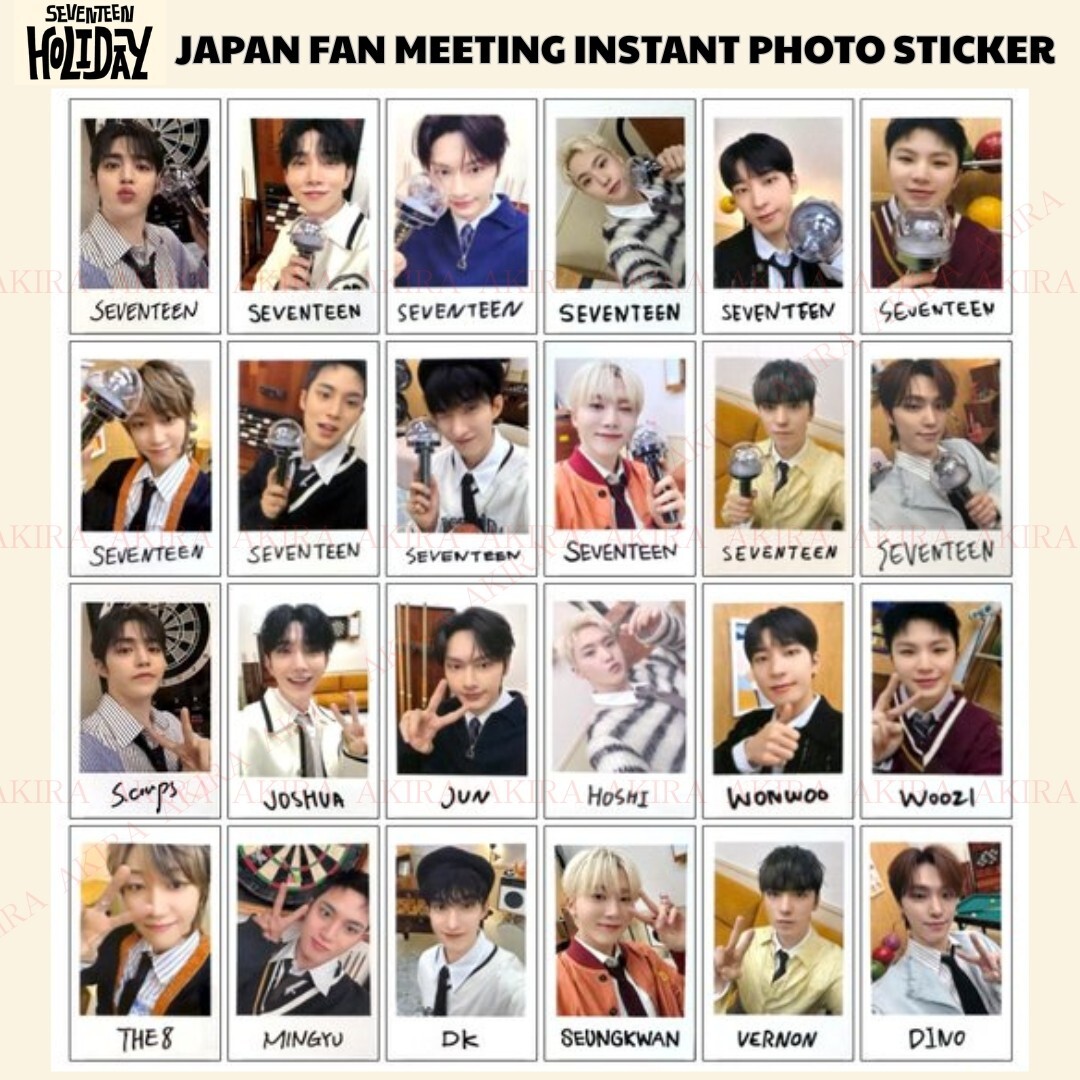 SEVENTEEN HOLIDAY JAPAN FANMEETING 2025 INSTANT PHOTO STICKER