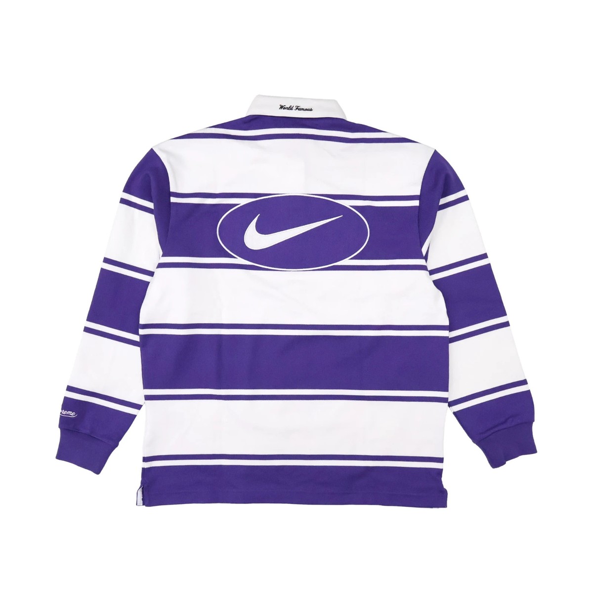 Supreme Nike Stripe Rugby Purple | eBay