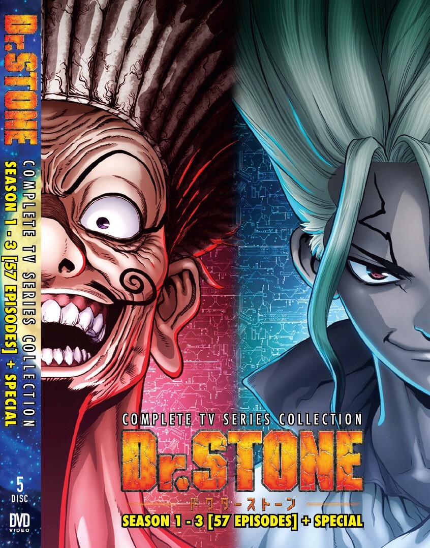 ANIME DR.STONE SEASON 1-3 VOL.1-57 END + SPECIAL DVD ENGLISH