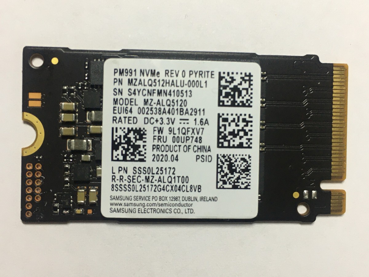 Samsung MZ-ALQ5120 512GB M.2 2242 NVME PCIE 3.0 SSD For Lenovo