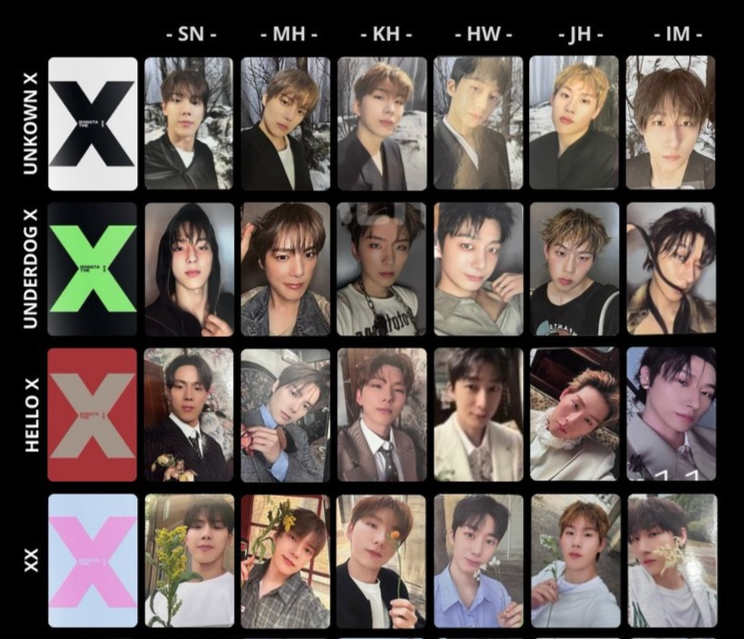 MONSTA X - THE X Album book / MD / DigiPack Official PHOTOCARD