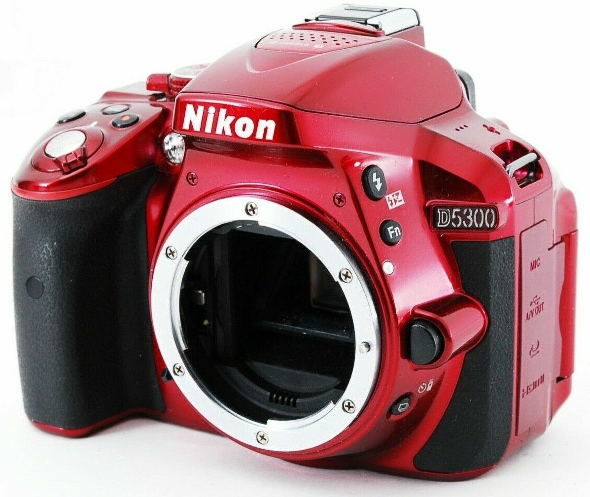 Nikon D D5300 24.2MP Digital SLR Camera - Red (Body Only