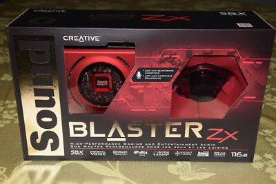 Creative Sound Blaster Zx SBX Gaming Audio Card w High Performance