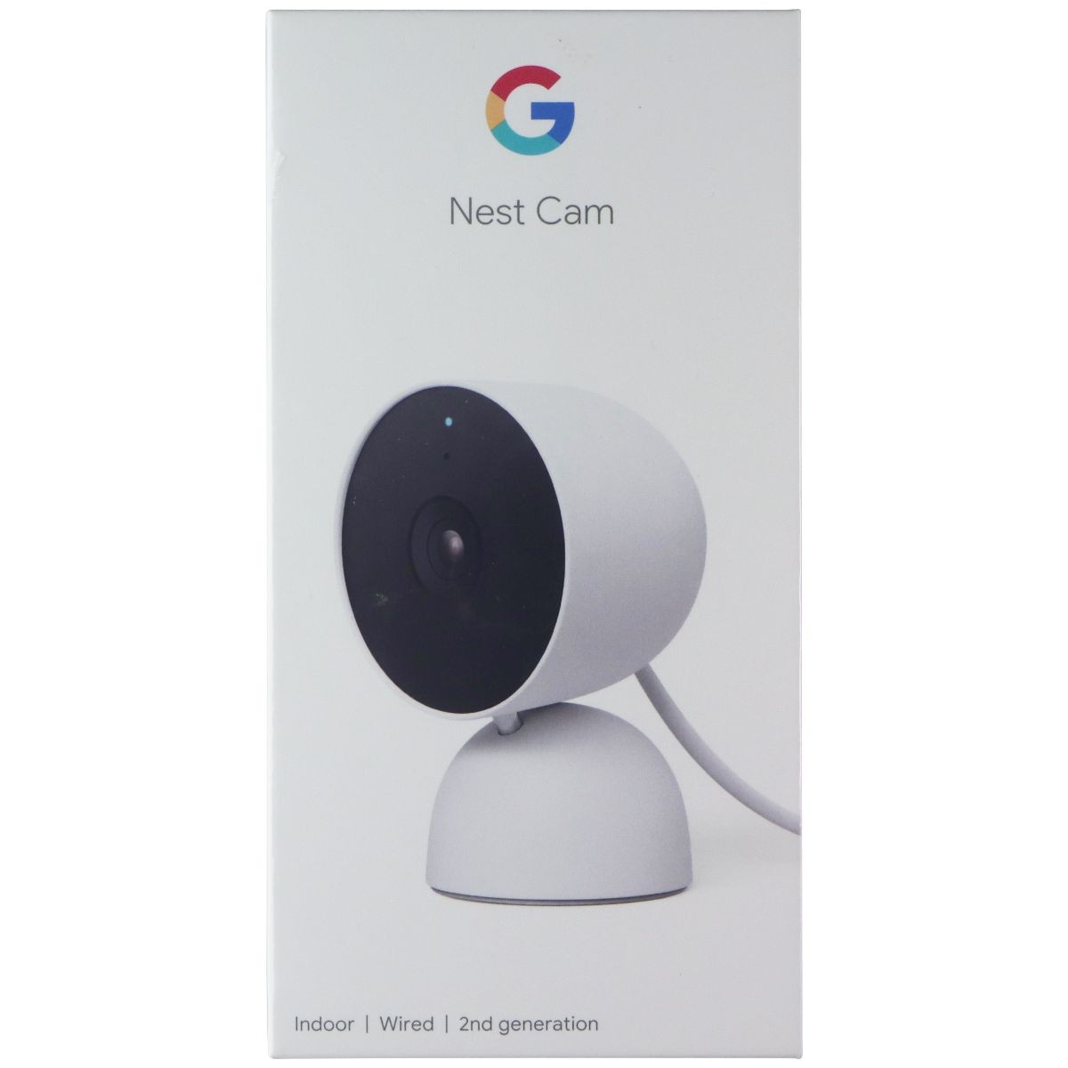 Google Nest Cam Indoor Wired 2nd Gen Security Camera - Snow (GJQ9T