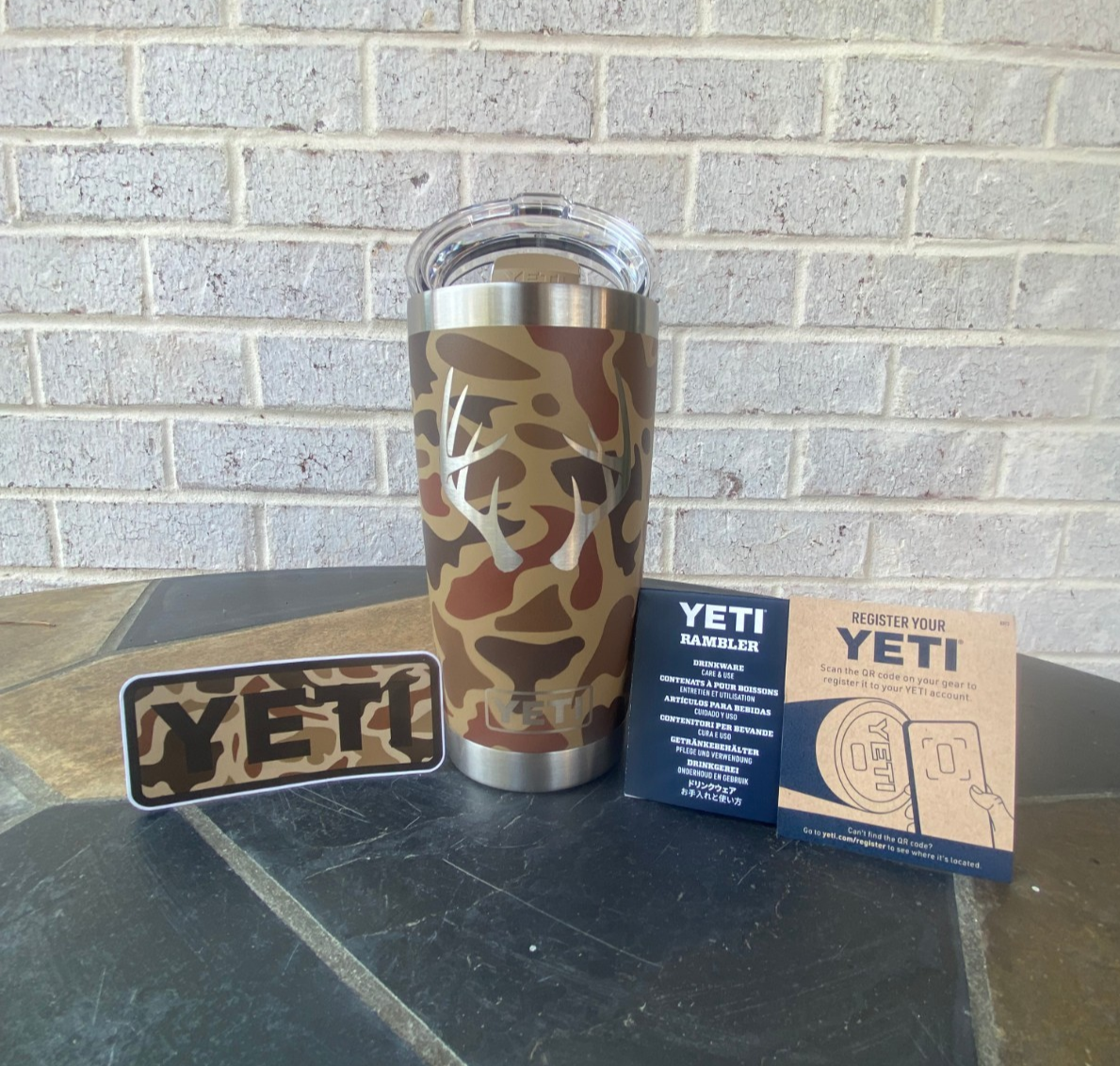 Yeti Rambler 20oz Tumbler *WETLANDS CAMO* LIMITED EDITION Custom