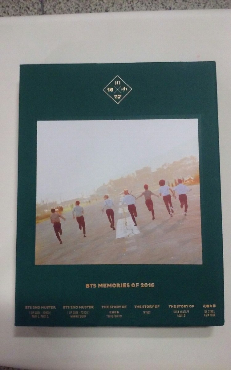 BTS Memories of 2016 DVD 4 Disc Digipak with 188p Photobook