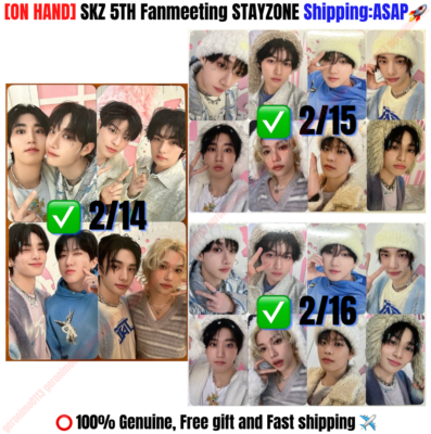 ON HAND]* Stray Kids 5TH FANMEETING SKZ 5'CLOCK STAYZONE PHOTO
